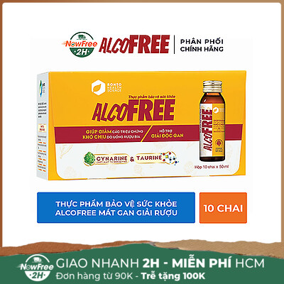 Thực Phẩm Bảo Vệ Sức Khỏe Alcofree (50ml x 10 Chai)