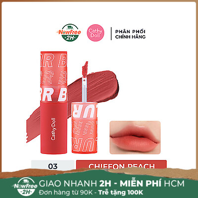 Son Kem Lì Cathy Doll #03 Chiffon Peach 3.5 g