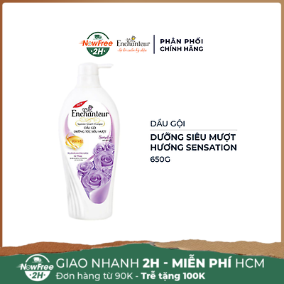 Dầu Gội Enchanteur Dưỡng Tóc Siêu Mượt Sensation 650g