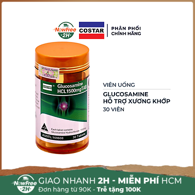 Viên Uống Costar Glucosamine Hỗ Trợ Xương Khớp 30 Viên