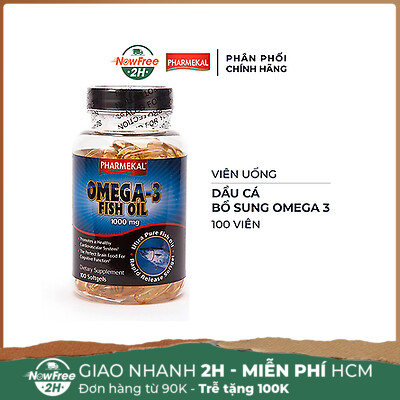 Viên Uống Dầu Cá Pharmekal Bổ Sung Omega 3 100 Viên