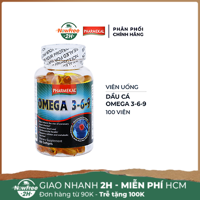 Viên Uống Pharmekal Dầu Cá Omega 3-6-9 100 Viên