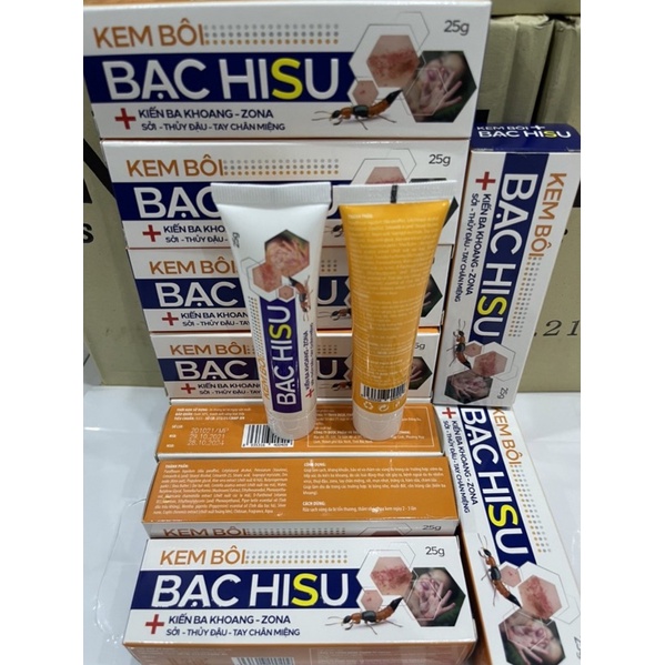 Kem bôi bạc hisu 25g - Kem bôi tay chân miệng, thủy đậu, sởi, kiến ba khoang cắn đốt, giời leo (zona thần kinh)