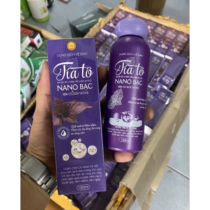 Dung dịch vệ sinh TÍA TÔ NANO BẠC lọ 150ml