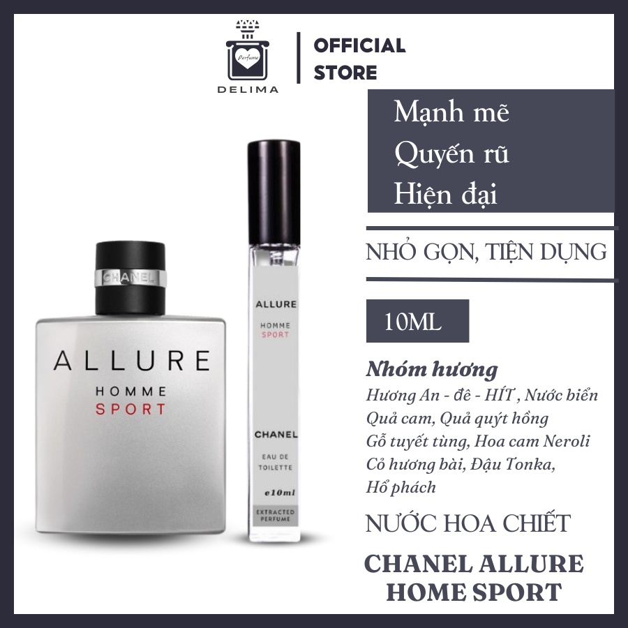 Nước hoa nam Chanel Allure Homme Sport chiết 10ml chính hãng - Delimaperfume