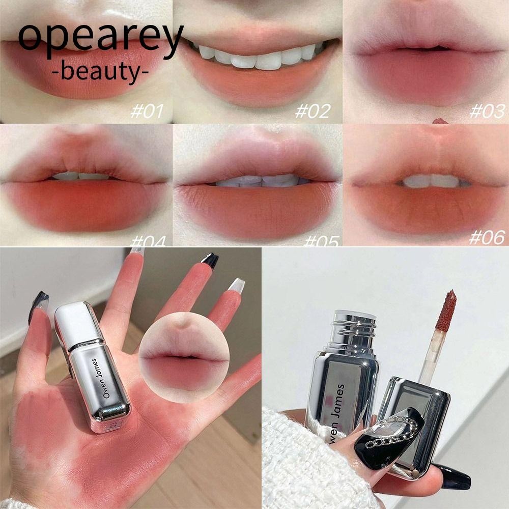 opearey Lip Glaze, Velvet Dễ Dàng Áp Dụng Son Môi Nhung Matte, Dưỡng Ẩm Di Động Không Phai Màu Son Bóng Lâu Dài Sử Dụng Hàng Ngày