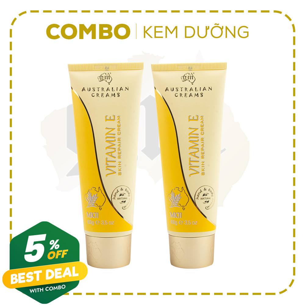 Combo Nhân Đôi Kem Dưỡng Chăm Sóc Và Phục Hồi Da Vitamin E Australian Creams MKII  - Vitaminlife