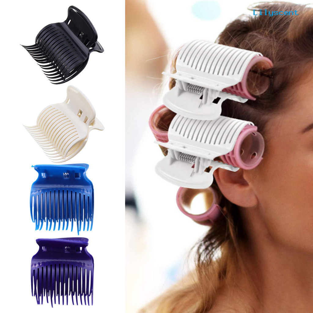 1 Bộ Salon Barrette Cố định an toàn Độ đàn hồi chắc chắn Giữ tóc Salon uốn đều Con lăn nóng Siêu tóc Perm Kẹp cách nhiệt Phụ kiện tóc