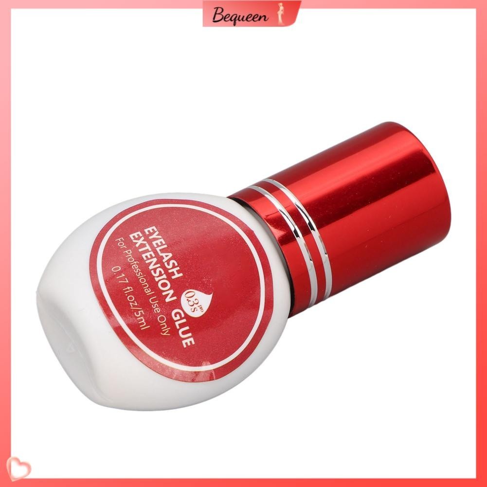 Bequeen Keo Nối Mi 0.3S Nhanh Khô Giữ Mạnh Lâu Dài Chuyên Nghiệp Đen 5Ml
