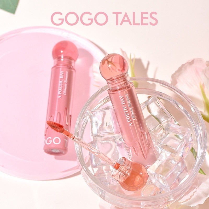 Son Tint Bóng GOGOTALES Kẹo Mút Small Pink Ball Refractive Lip Glaze Tạo Hiệu Ứng Gương Tranh Điểm Lấp Lánh GT592