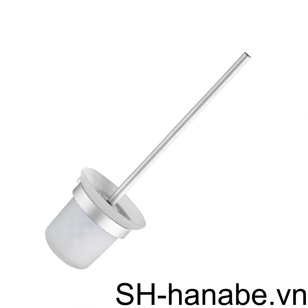 1 / 2 Bàn Chải Vệ Sinh Chống Đục Lỗ Treo Tường Vệ Sinh Tay Cầm Nhôm Bền Dễ Dàng Lắp Đặt Cốc Thủy Tinh Phòng Tắm Dụng Cụ Vệ Sinh