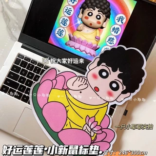 Ngộ nghĩnh Xiaoxin Miếng Lót Chuột May Mắn Sen Ngộ nghĩnh Sáng Tạo Văn Phòng Trò Chơi Hình Miếng Lót Bàn Cao Su Cổ Tay Pad