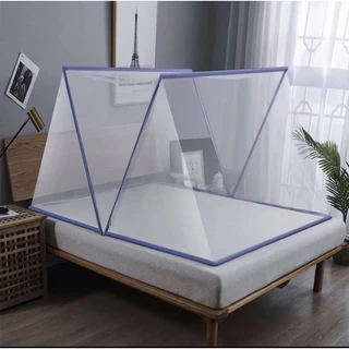 Màn Xếp Thông Minh 1m2/1m4/1m6/1m8/2m Mùng xếp gấp gọn  Màn Khung xếp gấp gọn tiện lợi ,màn chup người lớn Anh thư