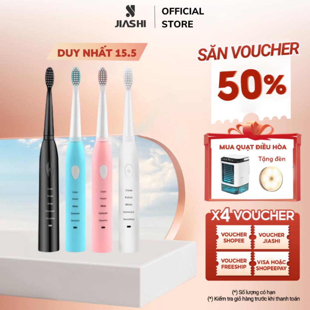 Bàn Chải Điện X1 Pro, 5 Chế Độ Đánh Răng Tự Động, Tặng Kèm 4 Đầu Bàn Chải Chống Nước Ip7-Bcd04