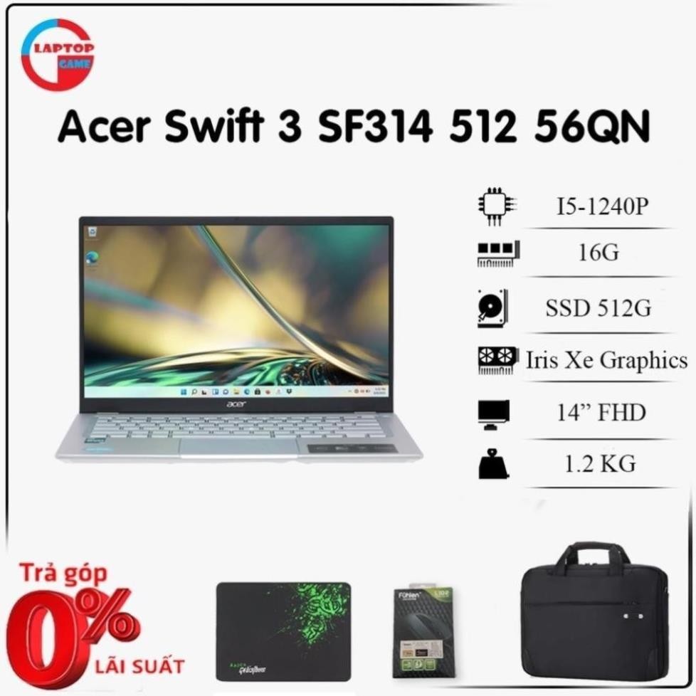 Laptop Acer Swift 3 SF314-512-56QN i5 1240P 16GB 512GB 14 FHD  SC3