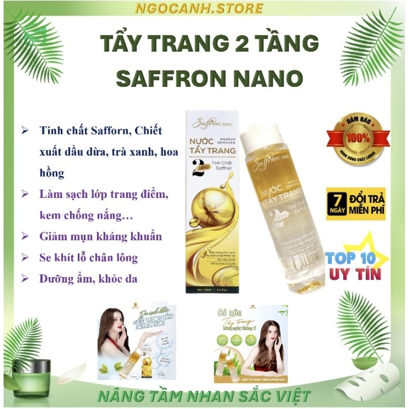- 160ml- Tinh chất saffron - làm sạch da ngừa mụn