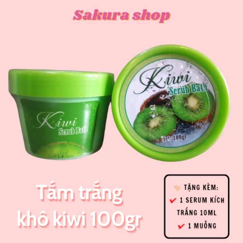 Tắm trắng khô KIWI kích trắng da toàn thân 100gr