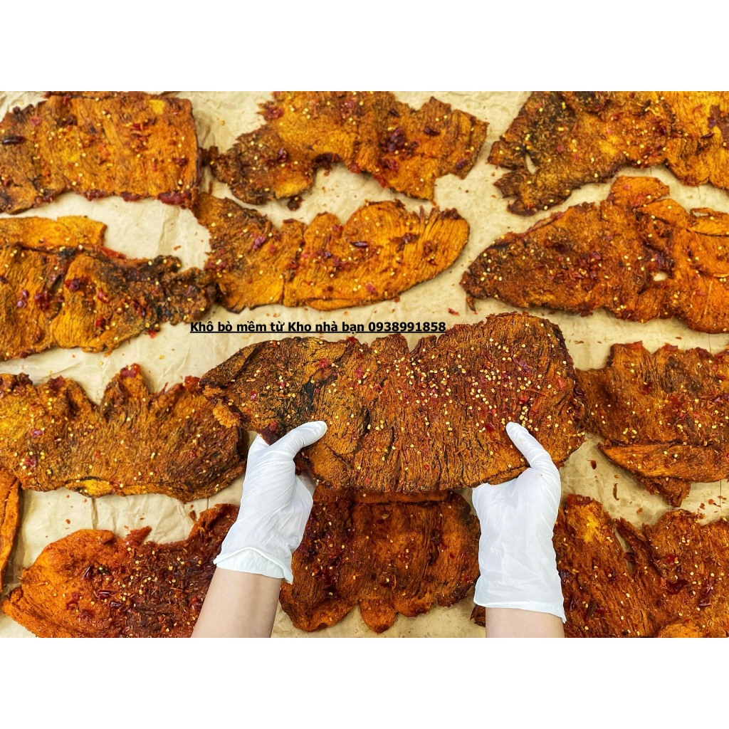 Khô Bò Mềm Miếng 250G, Hàng thật chụp từ tay