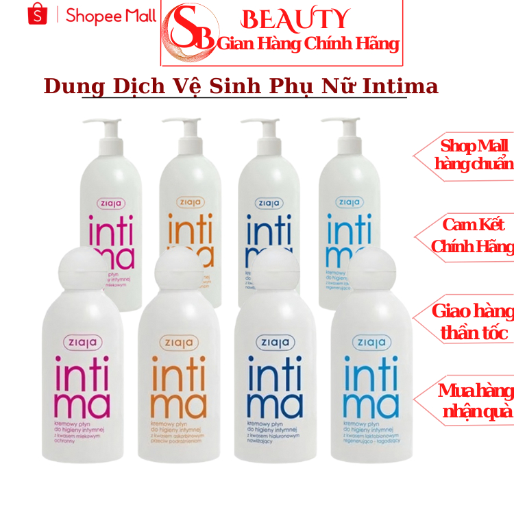 Dung Dịch Vệ Sinh Phụ Nữ Intima Ziaja 500Ml Chính Hãng - Ddvs Intima Chăm Sóc Bảo Vệ Cô Bé Luôn Sạch Và Thơm