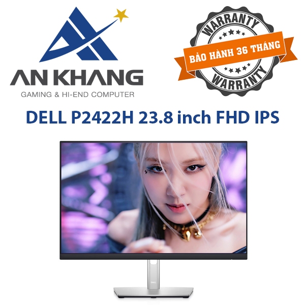 Màn hình Dell P2422H 23.8inch FHD IPS - Hàng Chính Hãng