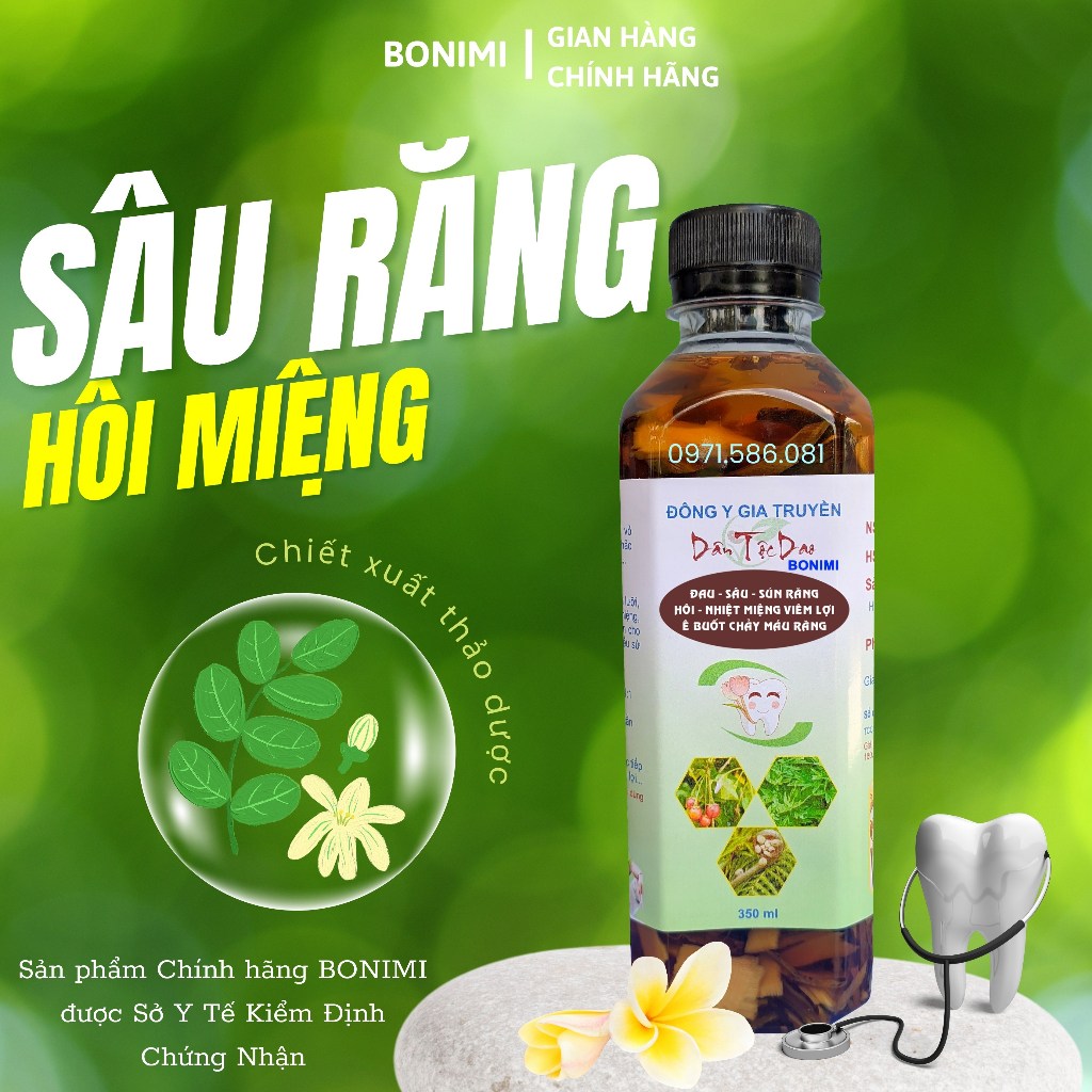 Nước Súc Miệng Thảo Dược 100%. Hết Sâu Răng, Sún Răng, Hôi Miệng, Nhiệt Miện, Viêm Lợi, Tụt Lợi, Chảy Máu Chân Răng.