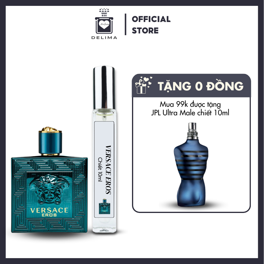 Nước hoa nam Versace Eros For Men EDT cao cấp sang trọng chiết 10ml chính hãng-delima