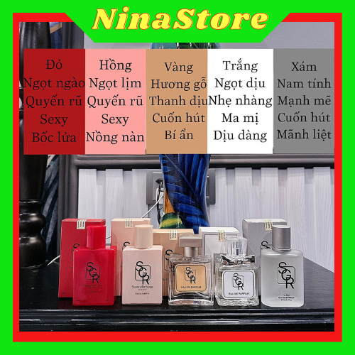 Combo 5 chai Tinh dầu Dubai Nước hoa Sugary nam nữ Ngọt ngào- Quyến rũ-Sang chảnh-30ml vòi xịt - NinaStore- Perfume