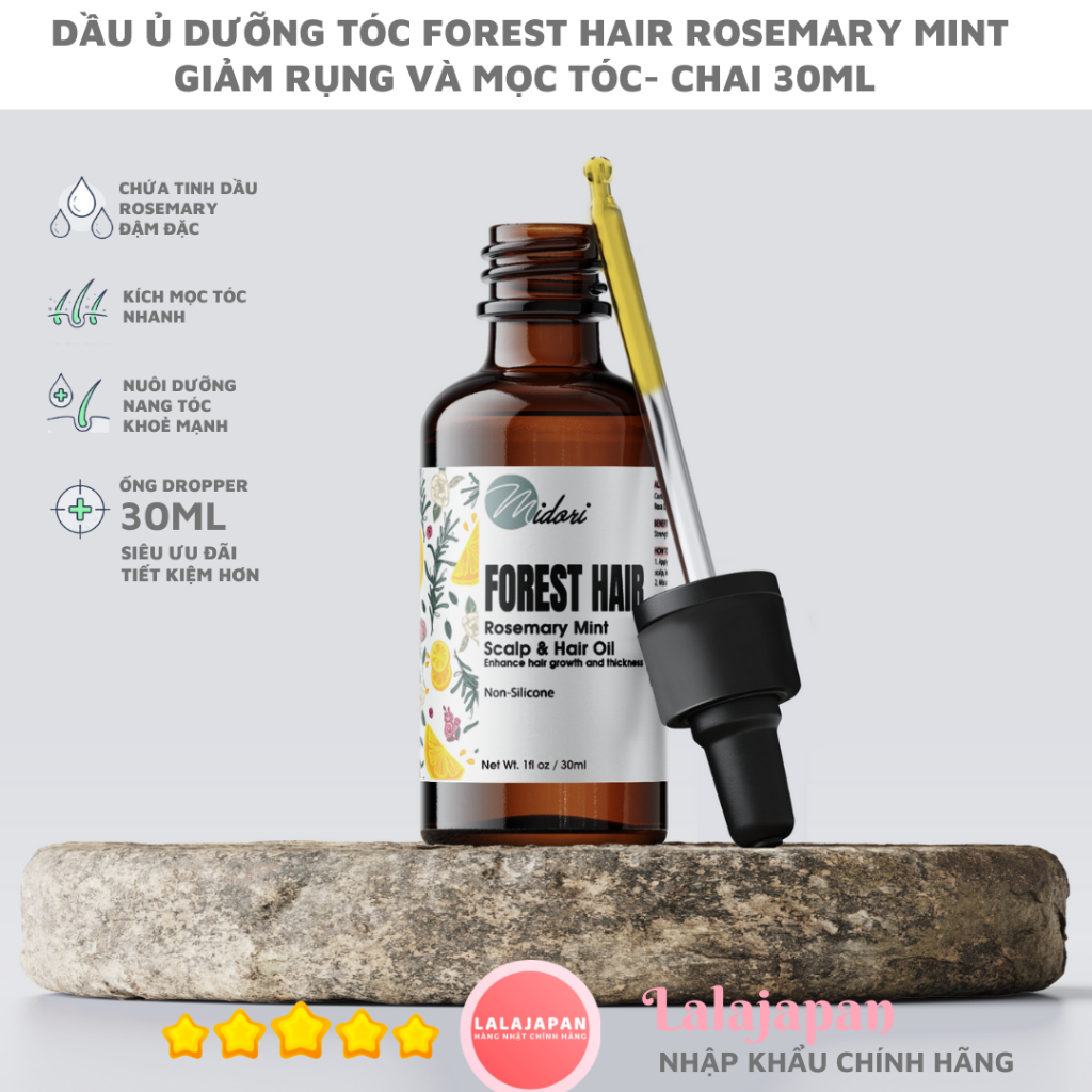Dầu ủ dưỡng tóc FOREST HAIR Rosemary Mint Scalp and Hair Oil