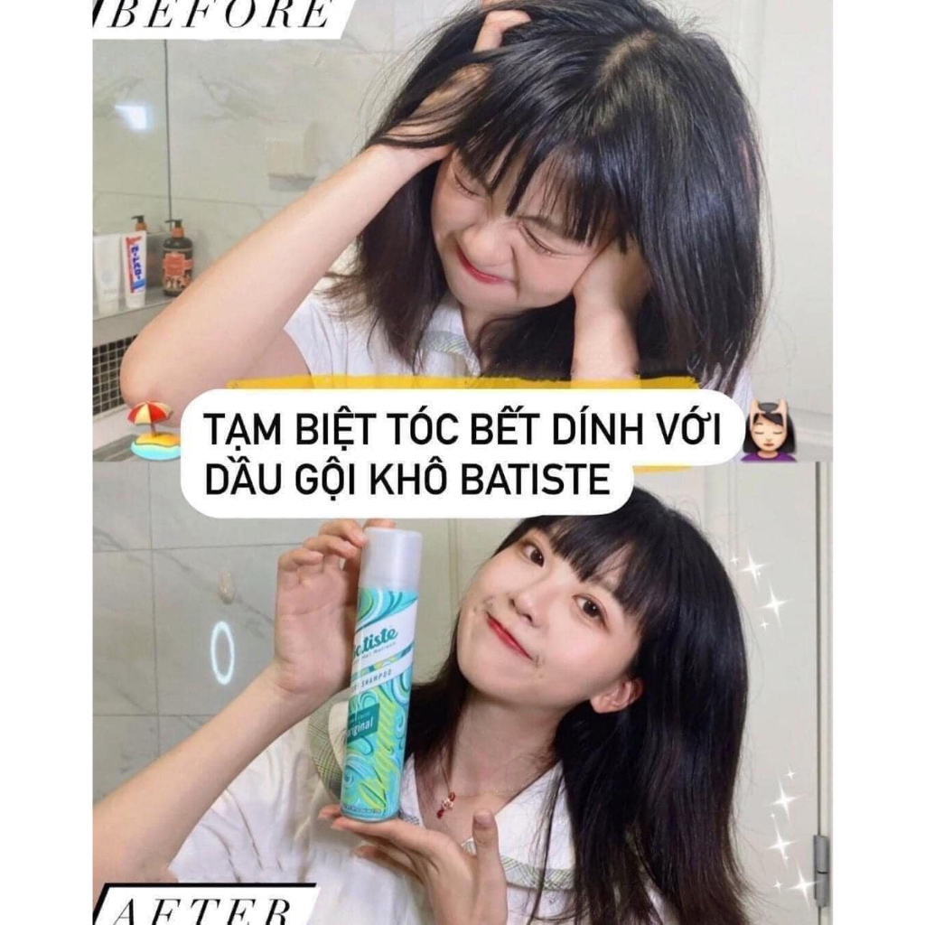 Dầu Gội Khô Batiste 200ml