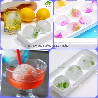 Khay đá Nhật Bản-Khay đá tròn 3 viên lớn, 10 viên tròn nhỏ, 4 viên kim cương, 21 viên các hình dạng Kokubo