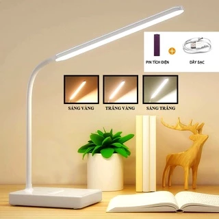 Đèn bàn Tích Điện 3 màu ánh sáng - Đèn Led chống cận