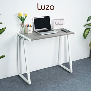 Bàn Gỗ Học Sinh Cao Cấp Bàn Học Làm Việc Sinh Viên 80cm Nhỏ Gọn Chân Sắt Chữ K Luzo Home