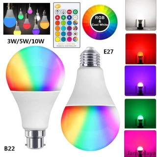 Bóng đèn led nhiều màu sắc E27 dòng điện 85-265V trang trí tiện dụng