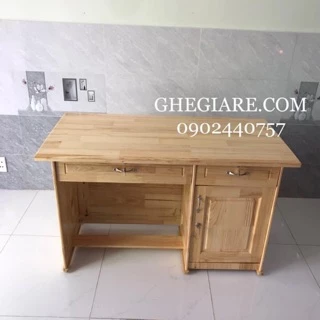 Bàn làm việc gỗ thông 120x60 - 1tr650 - Bao Vận Chuyển