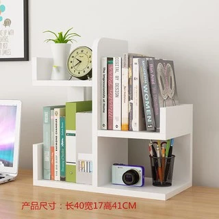 KỆ SÁCH GỖ ĐỂ BÀN 4 TẦNG SẮP XẾP BÀN NGĂN NẮP GỌN GÀNG