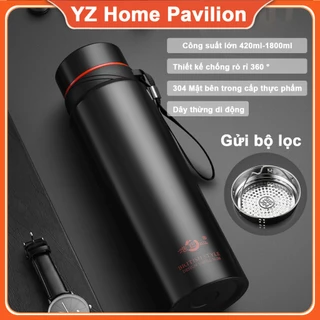 bình giữ nhiệt 1500ml có ống hút inox vacuum tumbler Bình Nước Giữ Nhiệt Thông Minh Bằng Thép Không Gỉ 304