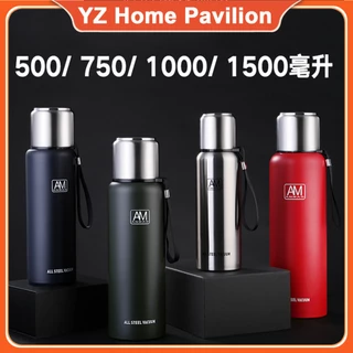 bình giữ nhiệt 1500ml có ống hút inox vacuum tumbler Bình Nước Thể Thao Hai Lớp Bằng Thép Không Gỉ 304 Cao Cấp