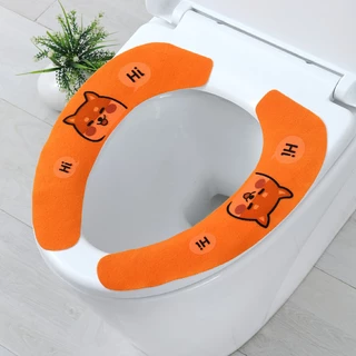 Miếng Dán Lót Bồn Cầu Gia Đình Bốn Mùa Dễ Thương Dùng Nhiều Lần - Tấm lót Có Thể Cắt Dán Điều Chỉnh Kích Thước SINGU