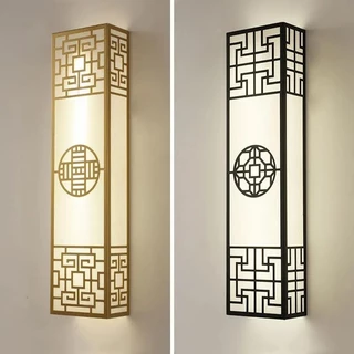 Phong Cách Trung Hoa Phòng Ngủ Đèn Tường Dải Hình Zen Nền Tường Đầu Giường Đèn Phòng Khách Hành Lang Cầu Thang Khách Sạn Kỹ Thuật Đèn