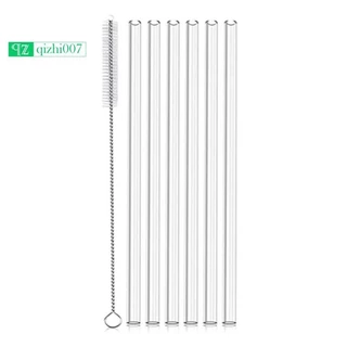 6 Ống Hút Thay Thế Trong Suốt Có Thể Tái Sử Dụng Với Bàn Chải Vệ Sinh Cho Stanley 40Oz Tumbler, Ống Hút Cốc Cho Stanley Tumbler Phụ Kiện