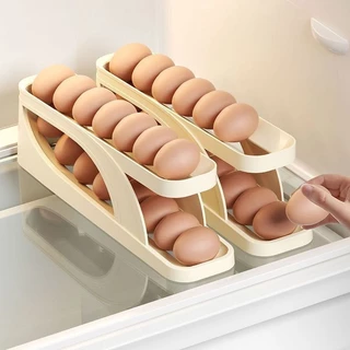 Khay đựng trứng thông minh, lăn tự động để tủ lạnh tiện lợi tiết kiệm không gian