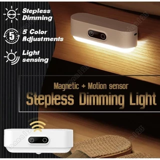 Đèn bàn 5 màu Đèn tủ cảm ứng thông minh có thể tháo rời Đế nam châm LED đèn ngủ phòng ngủ đọc đèn đầu giường