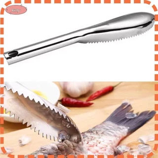 Dụng cụ loại bỏ vảy cá KRNY, Dụng cụ đo cá bạc bằng thép không gỉ, Dụng cụ hải sản răng cưa hình nêm bằng tay Dụng cụ nhà bếp tại nhà