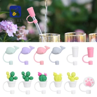 Tarsurevn 1 Cái Kẹp Ống Hút Silicon Sáng Tạo Kín Hơi Bắn Phụ Kiện Cốc