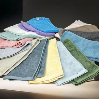 Combo 10 Khăn Tắm, Gội Đầu 40x80cm, 200g, 100% Cotton Cao Cấp Mềm Mịn Thấm Hút Không Ra Màu