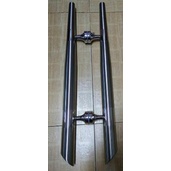 Tay nắm chữ H nhọn 1 đầu phi 32x410mm - Inox 201 mờ