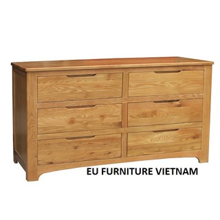 tủ 6 ngăn kéo gô sồi Mỹ AP006