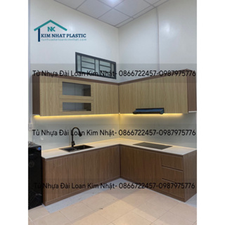 Tủ bếp nhựa vinco,chống cháy,siêu bền,tặng kèm chậu rửa/kệ chén nhận đo đạc và lắp đặt miễn phí tphcm