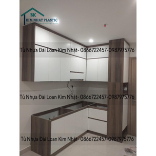 Tủ bếp nhựa vinco tặng kèm chậu rửa/kệ chén,nhận đo đạc và thiết kế theo yêu cầu freeship tphcm