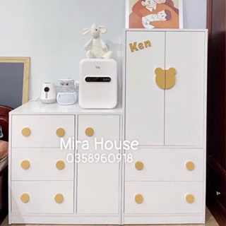 Tủ Nhựa Đài Loan Trẻ Em - Set Combo Tủ Gấu Tiện Lợi Chịu Lực Tốt Tủ Đựng Quần Áo Cho Bé Trai Bé Gái Giá Tốt Nhất